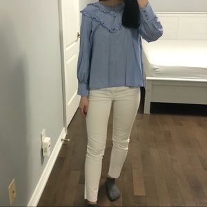 American Eagle White Jeggings